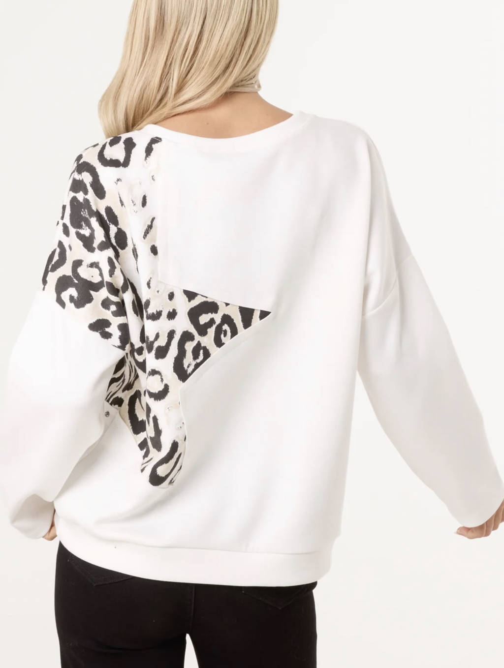 STUDDED LEOPARD STAR
JUMPER