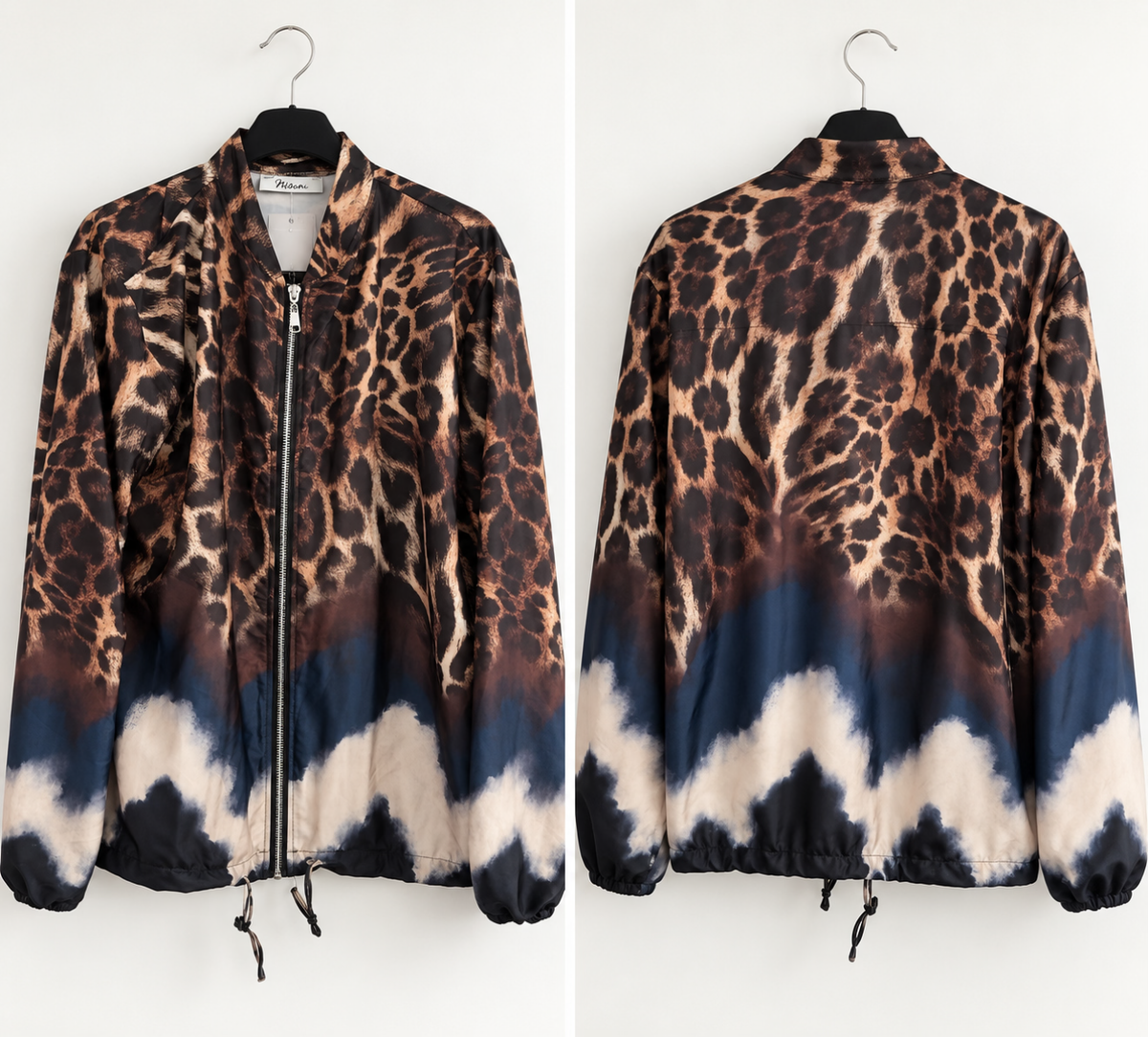 Leopard Print Zip Jacket