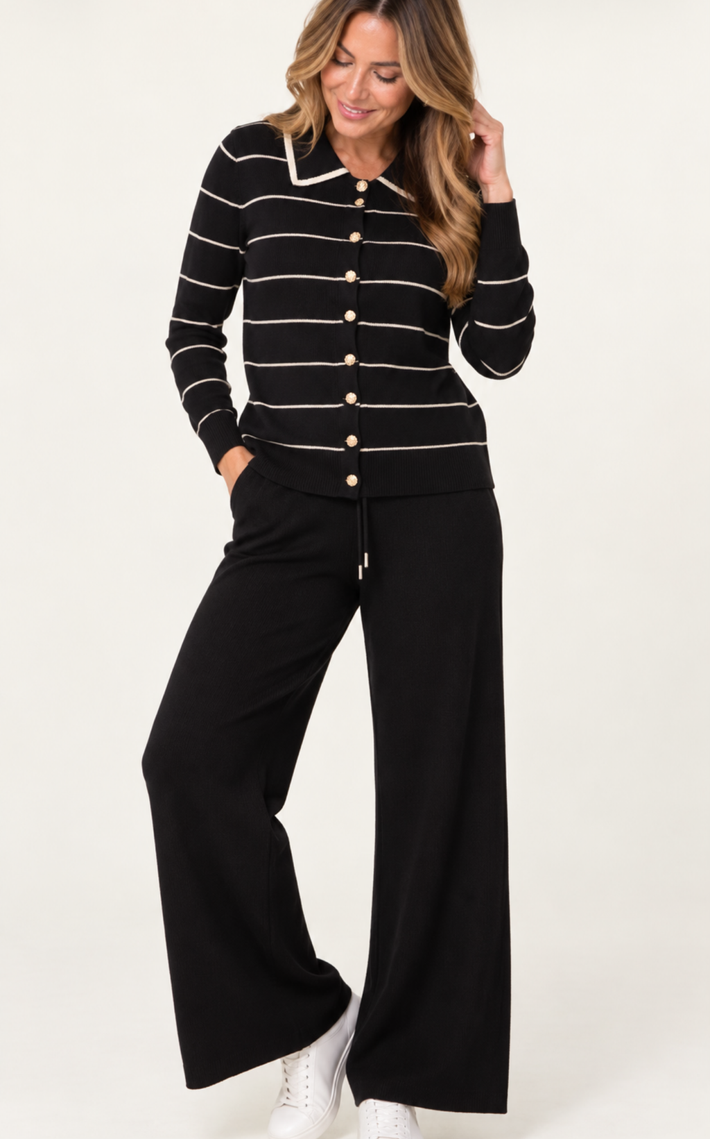 STRIPED KNIT CO-ORD SET