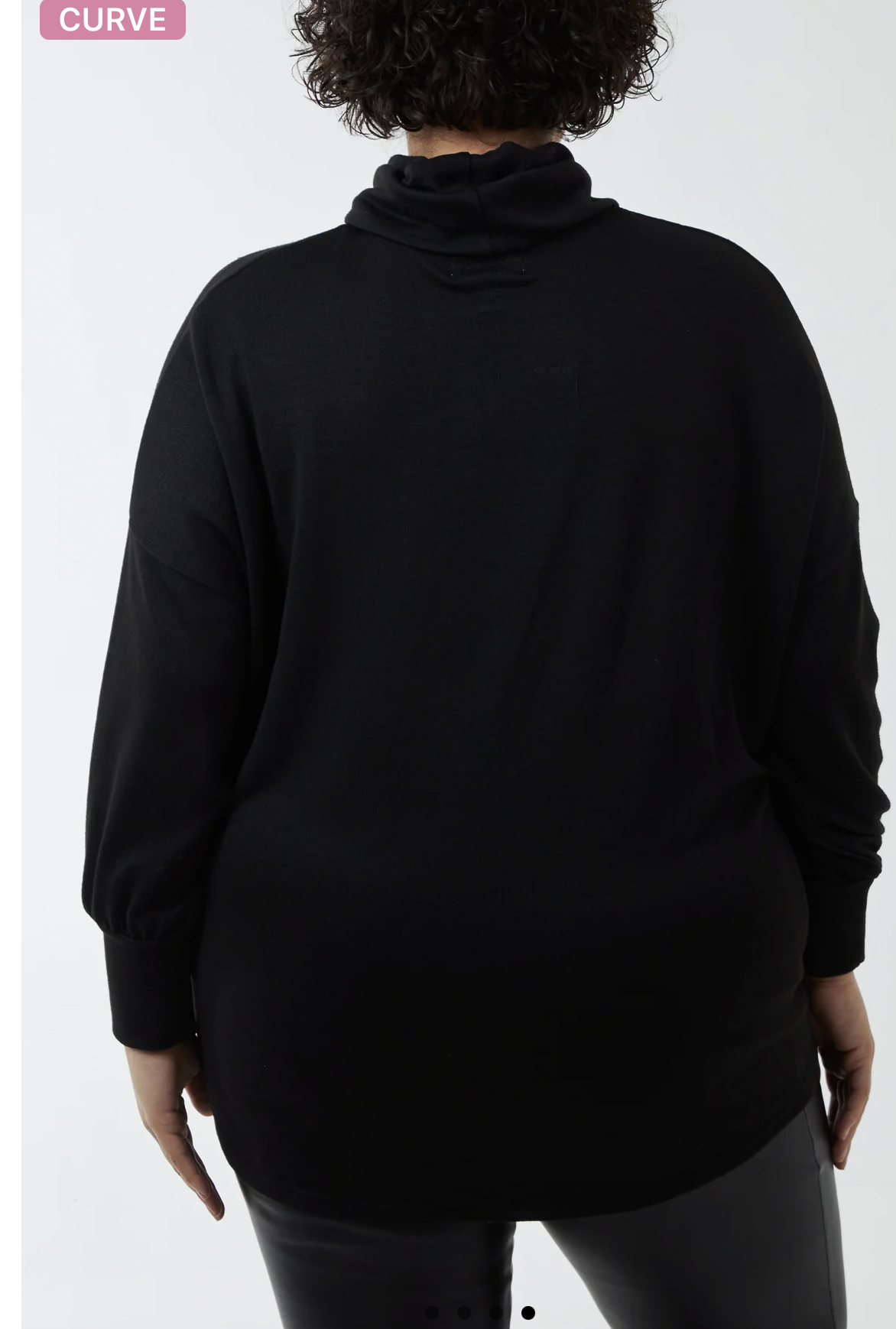 CURVE DIAMANTE ROLL NECK