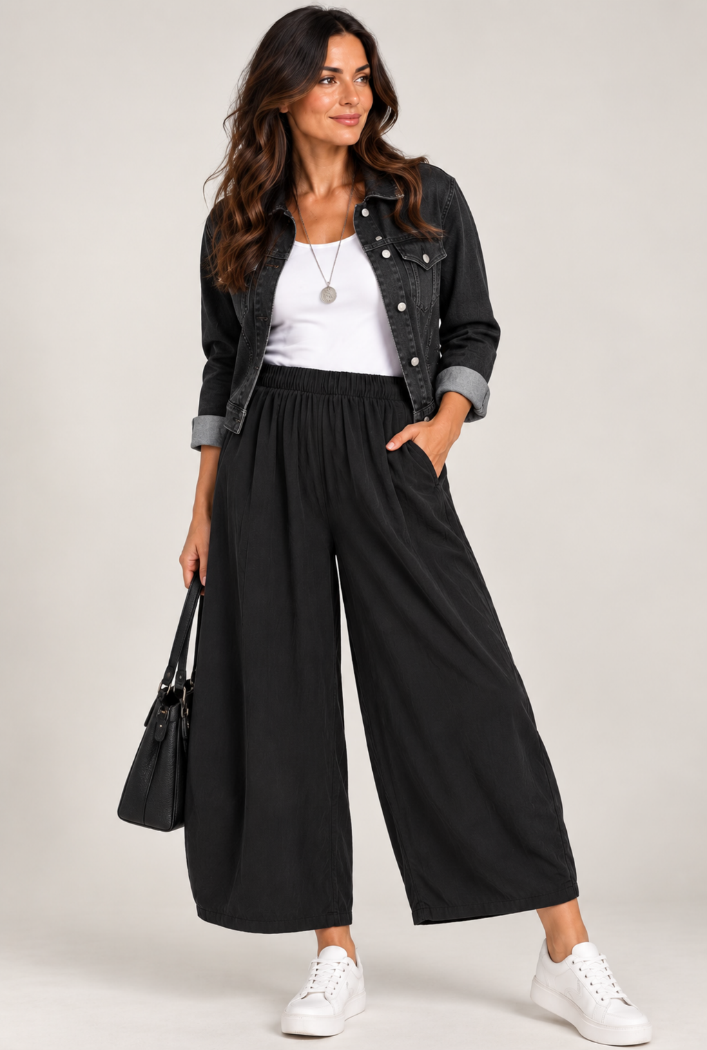 COURDROY ELASTICATED WAIST TROUSERS