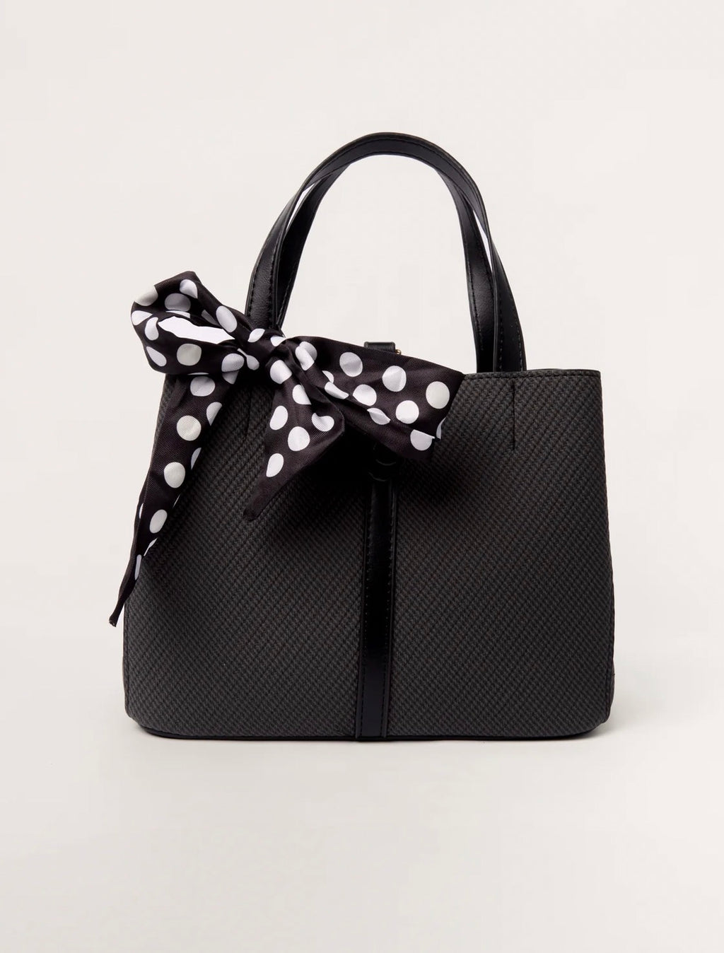 POLKADOT SCARF HANDBAG