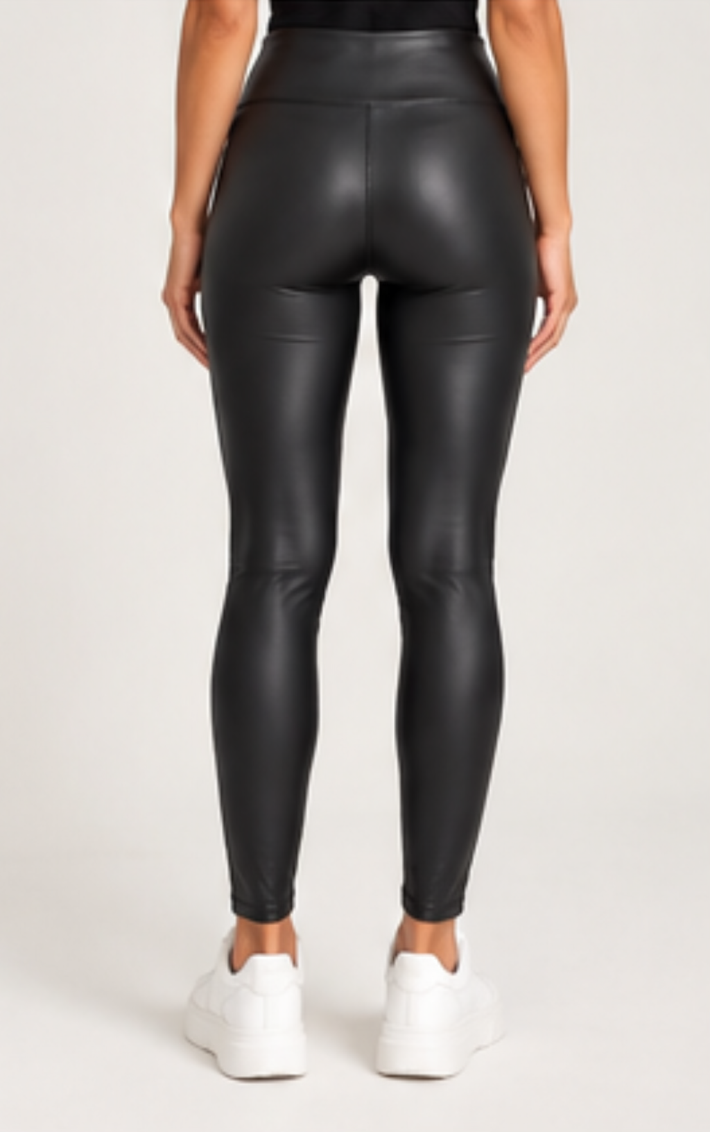 BLACK HIGH WAIST PU LEGGINGS