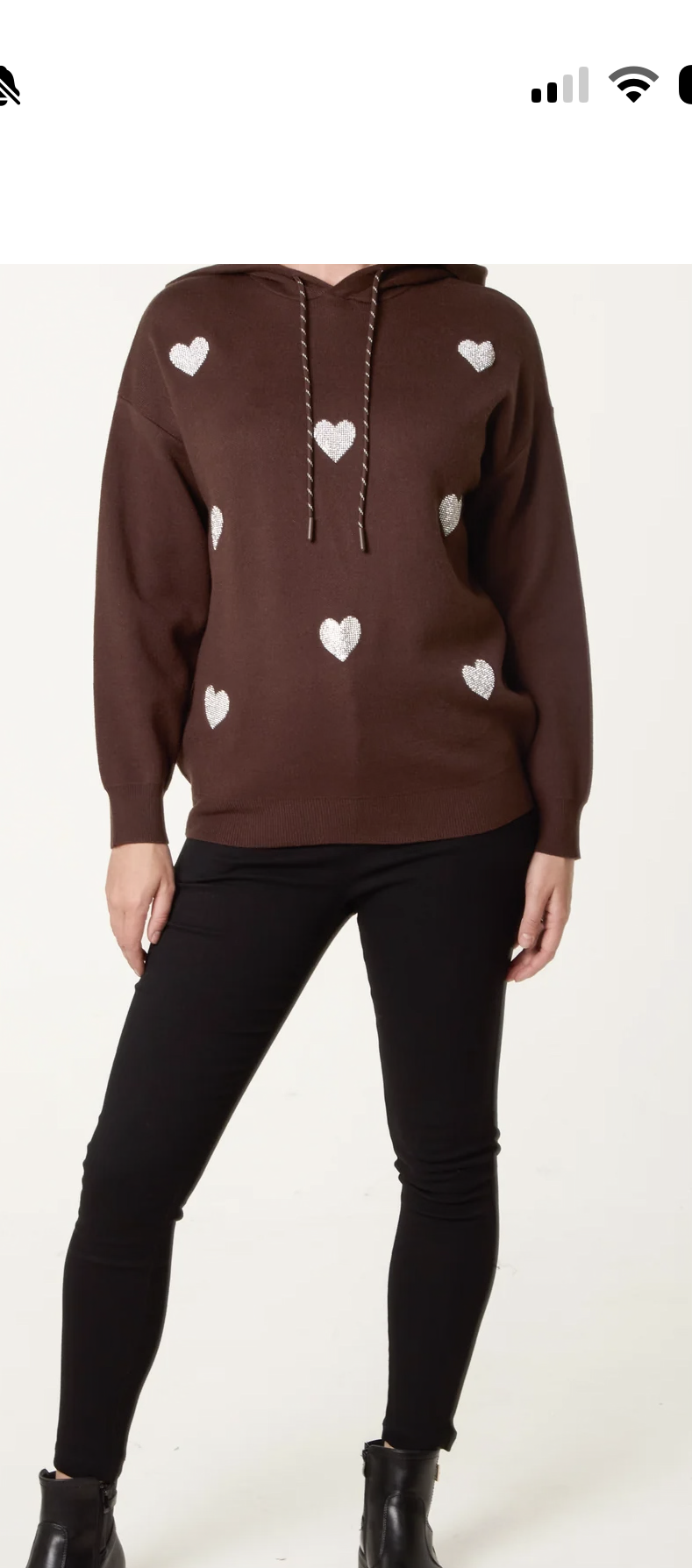 Hooded knit Top