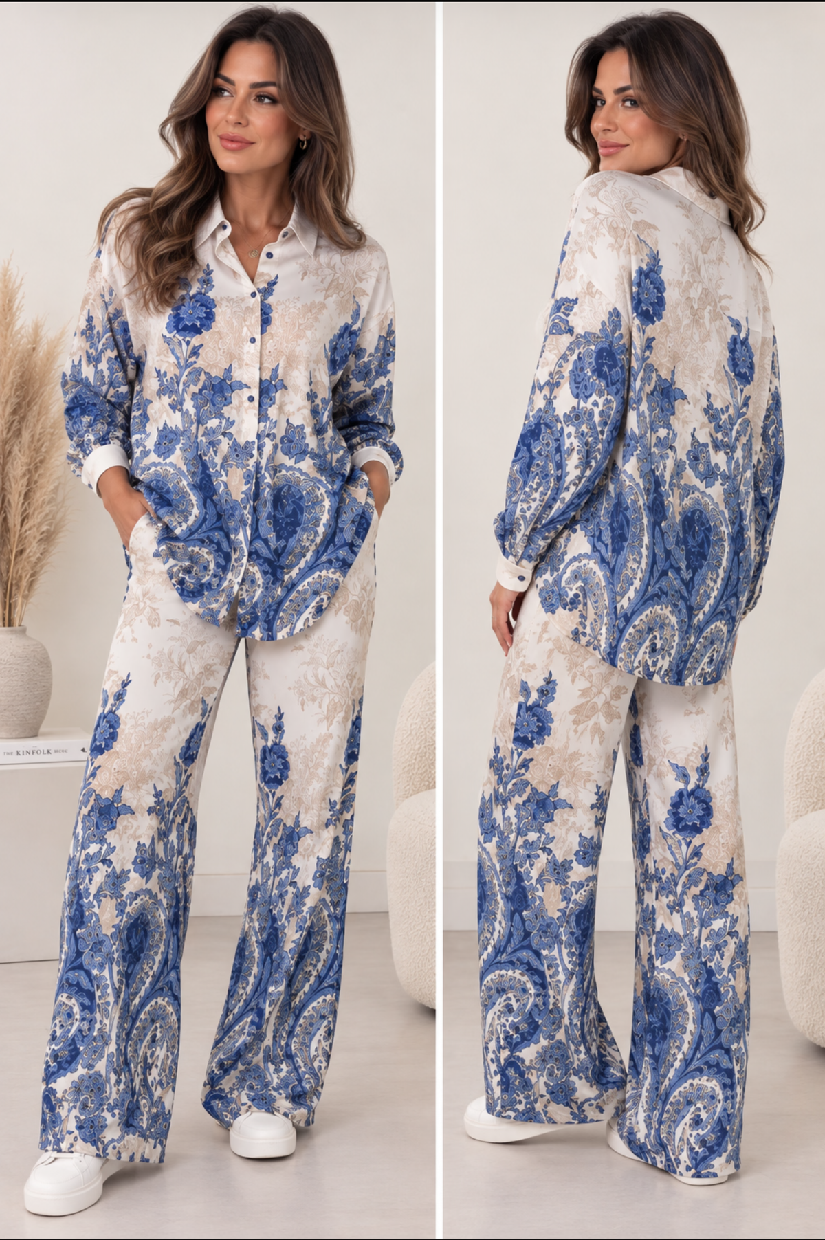 VINTAGE FLORAL PRINT SHIRT &
TROUSERS CO-ORD