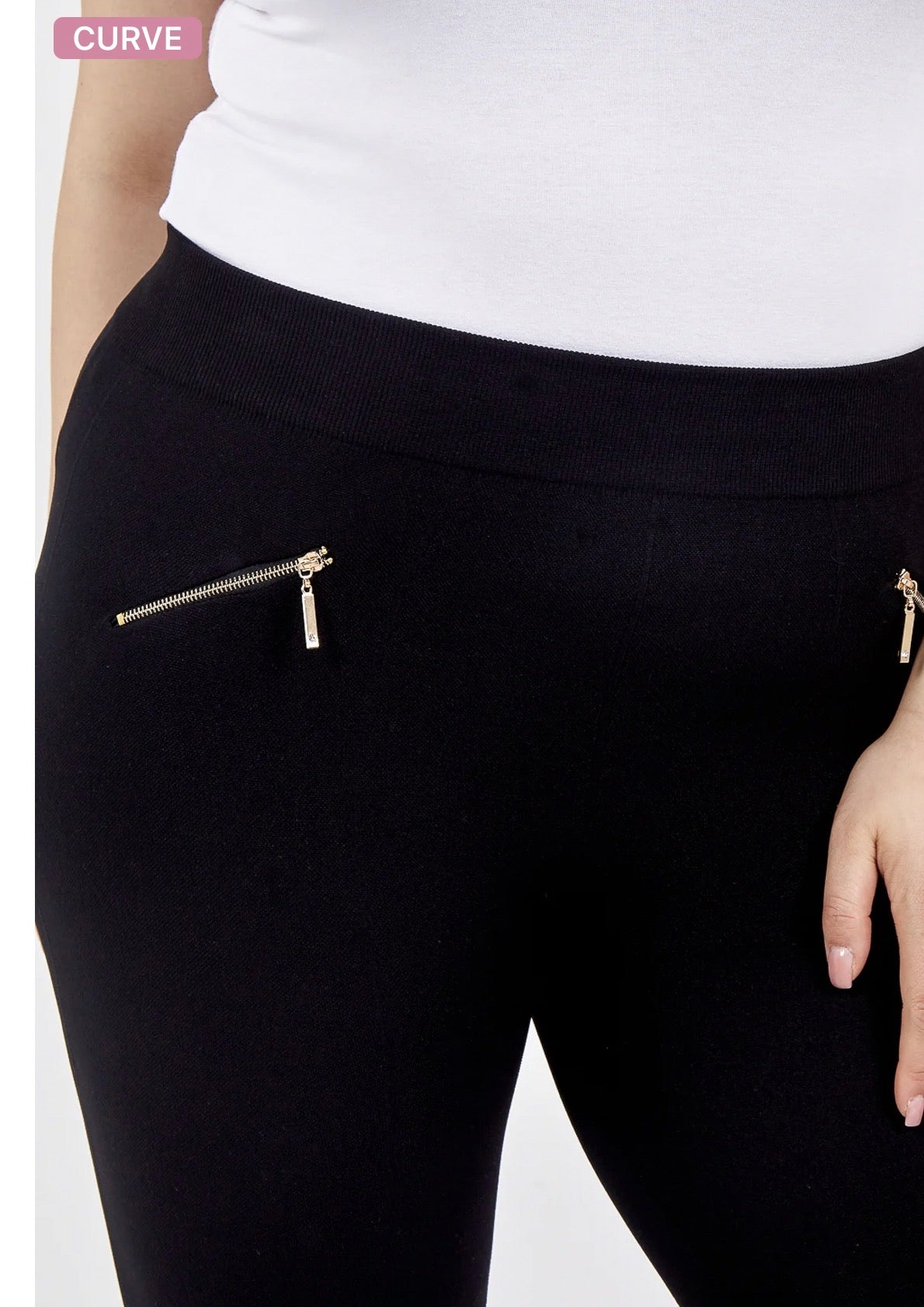 CURVE BASIC ZIP DETAIL FLEECE LINED
LEGGING