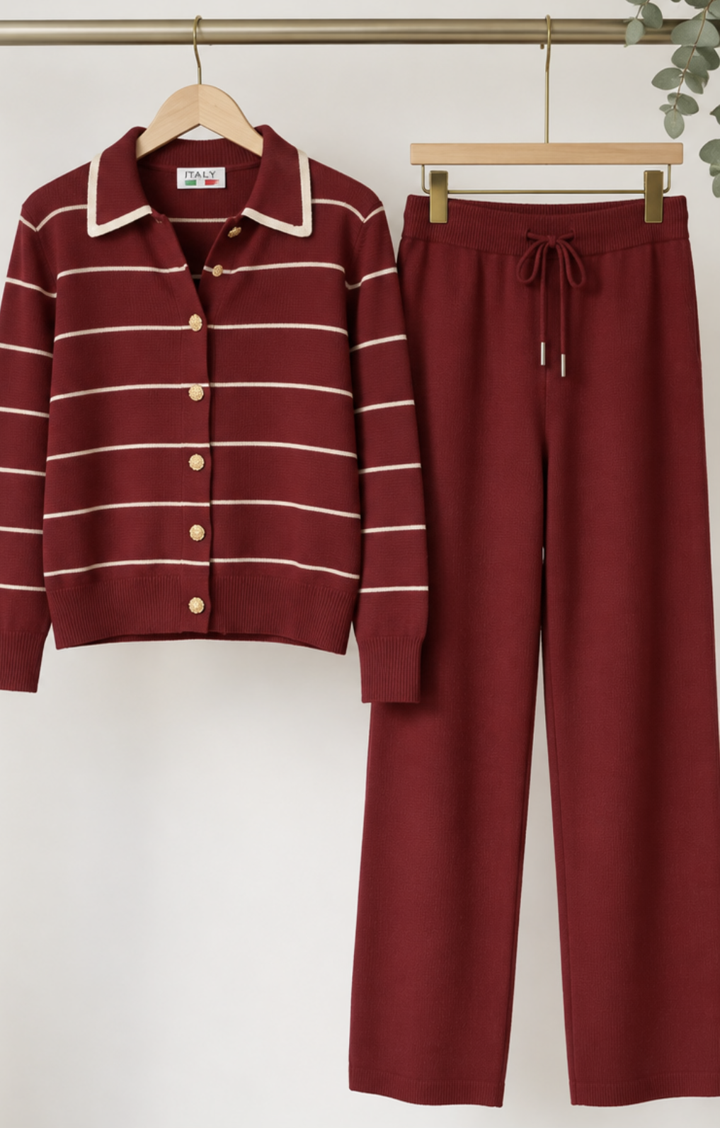 STRIPED KNIT CO-ORD SET