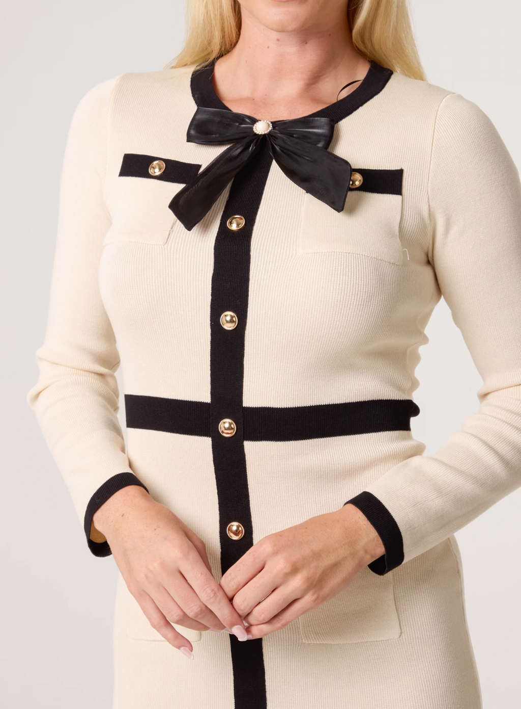 The Bow Detail Knit Dress 🎀