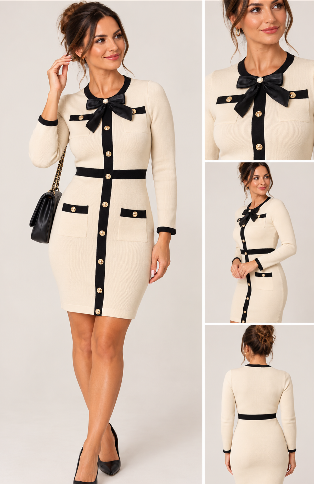 The Bow Detail Knit Dress 🎀
