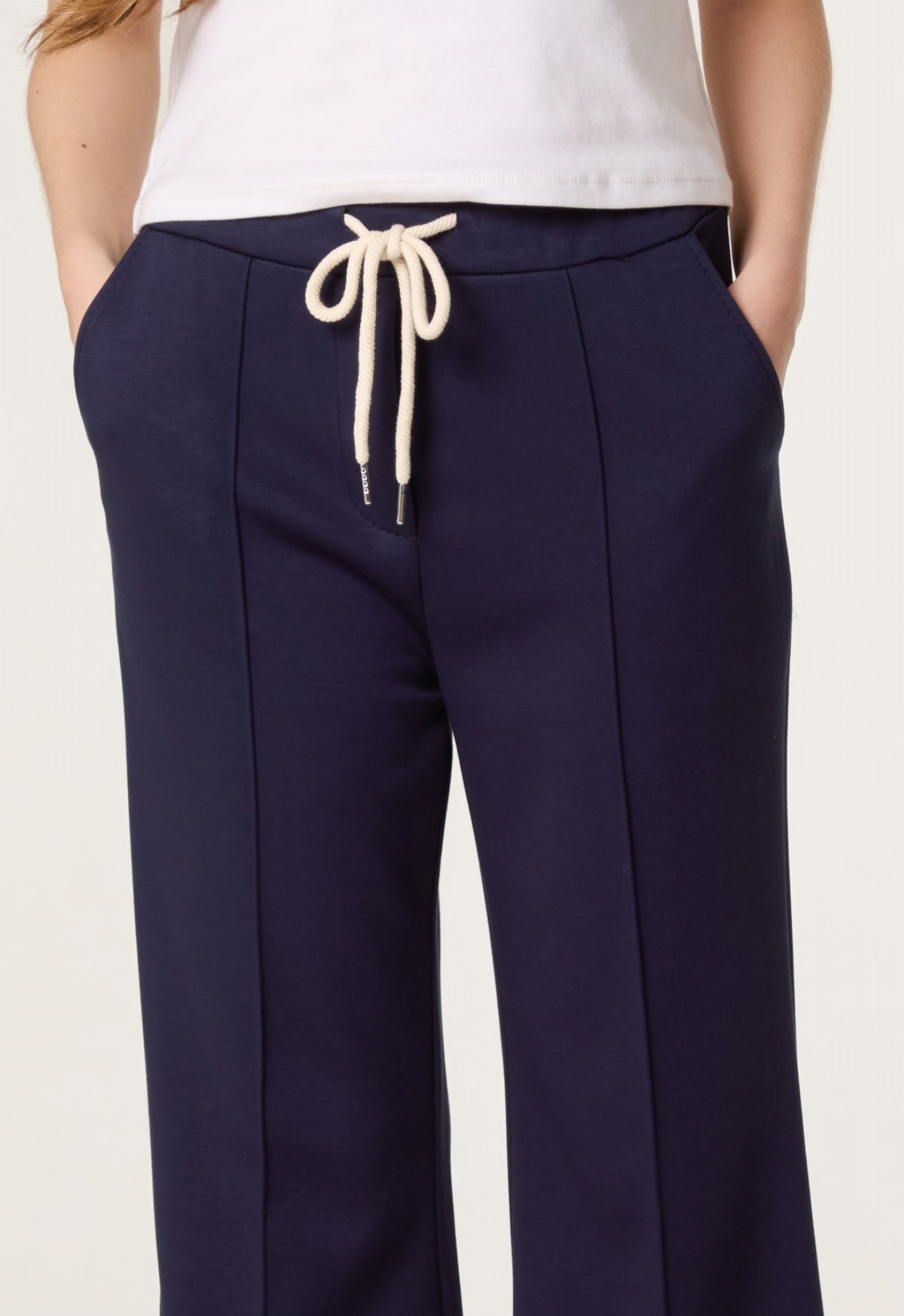 DRAWSTRING CREASE  JOGGER  TROUSERS