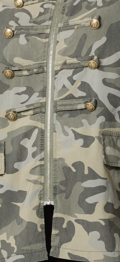 Military Style Camo Jacket – Khaki 🤎🌿