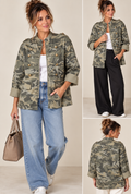 Military Style Camo Jacket – Khaki 🤎🌿