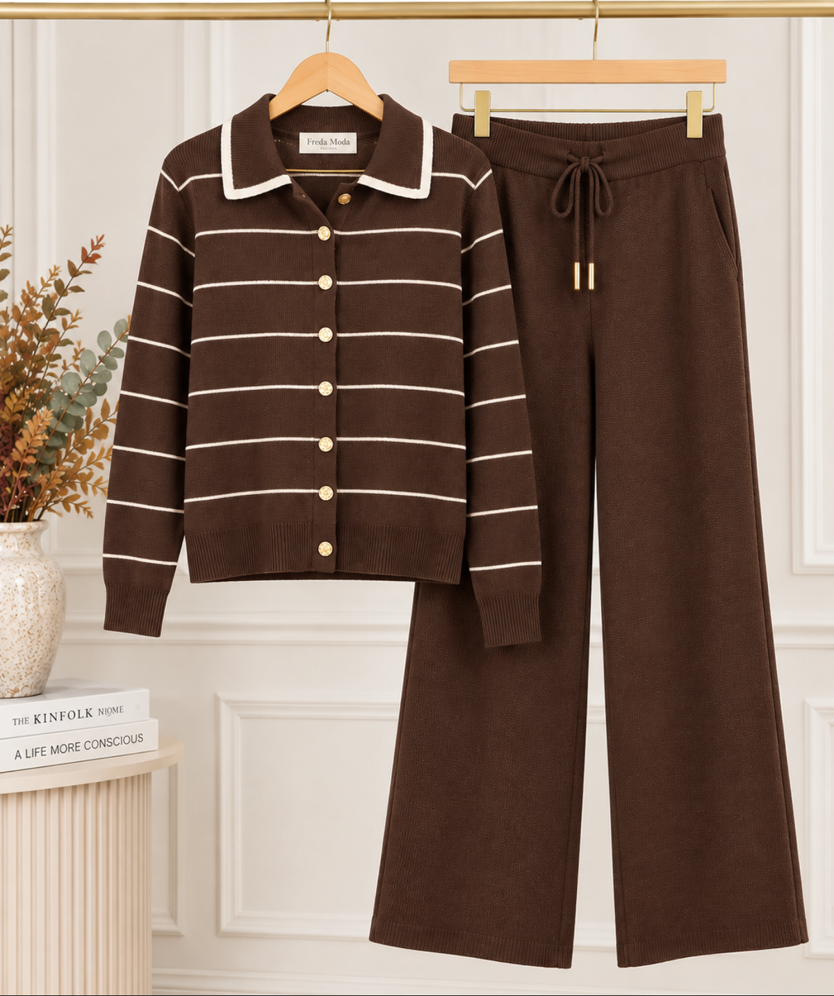 STRIPED KNIT CO-ORD SET