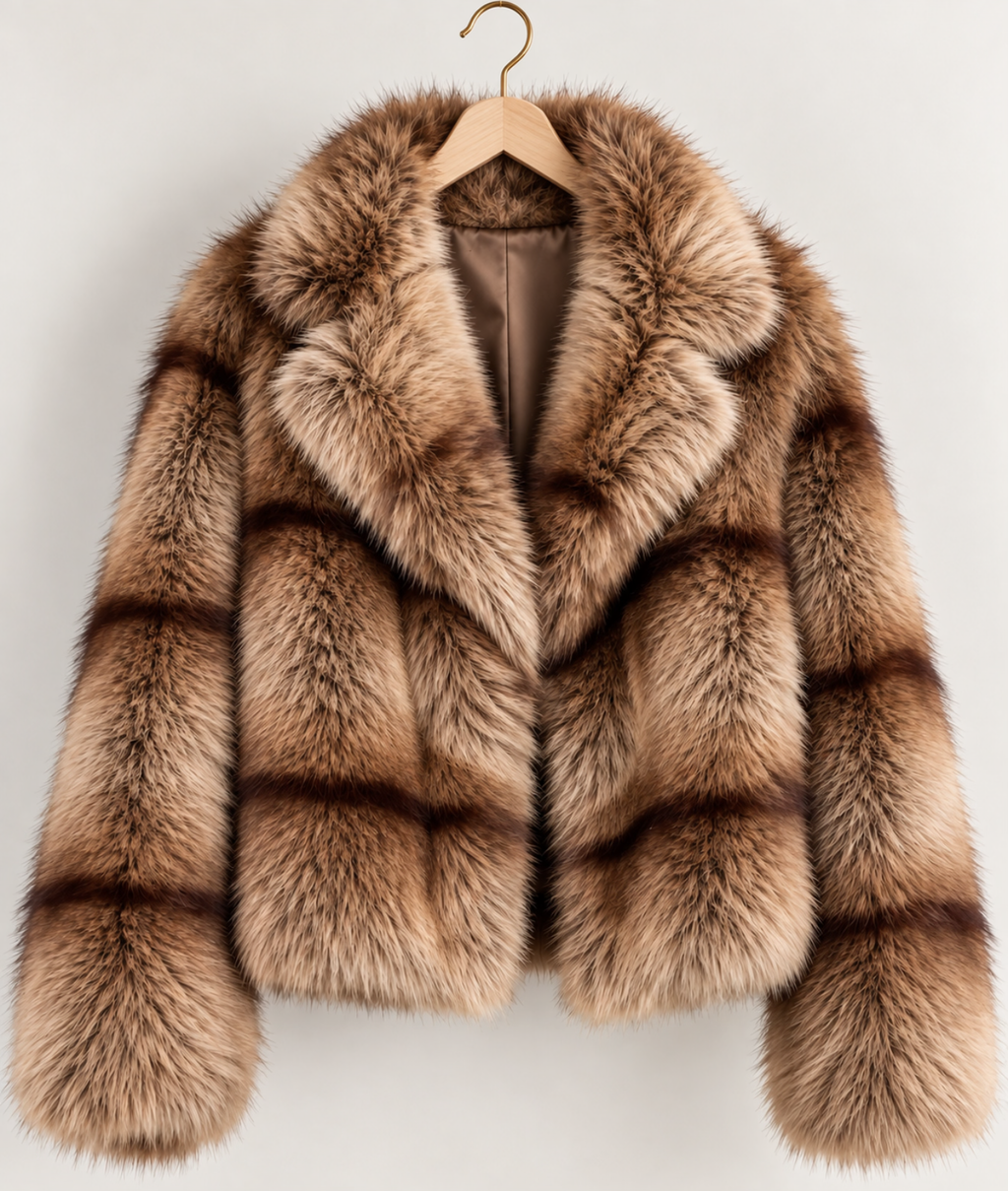 Faux fur short coat