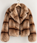 Faux fur short coat